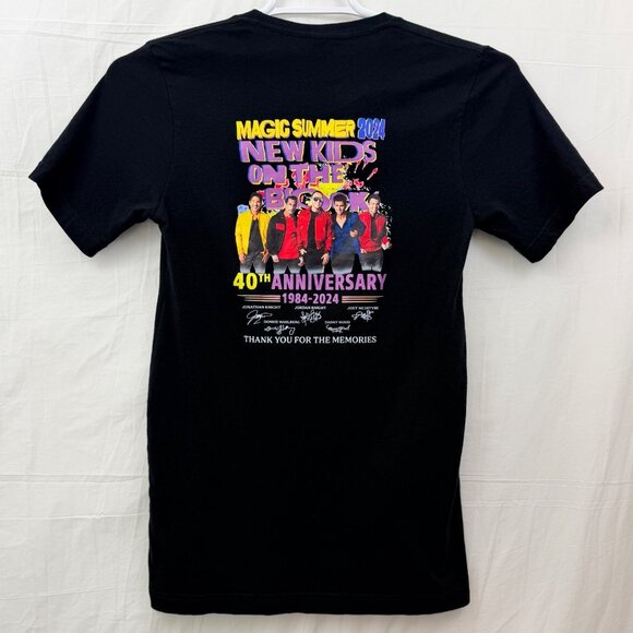 New Kids On The Block 2024 Magic Summer 40th Anniversary Tee Unisex S Black - Picture 3 of 8